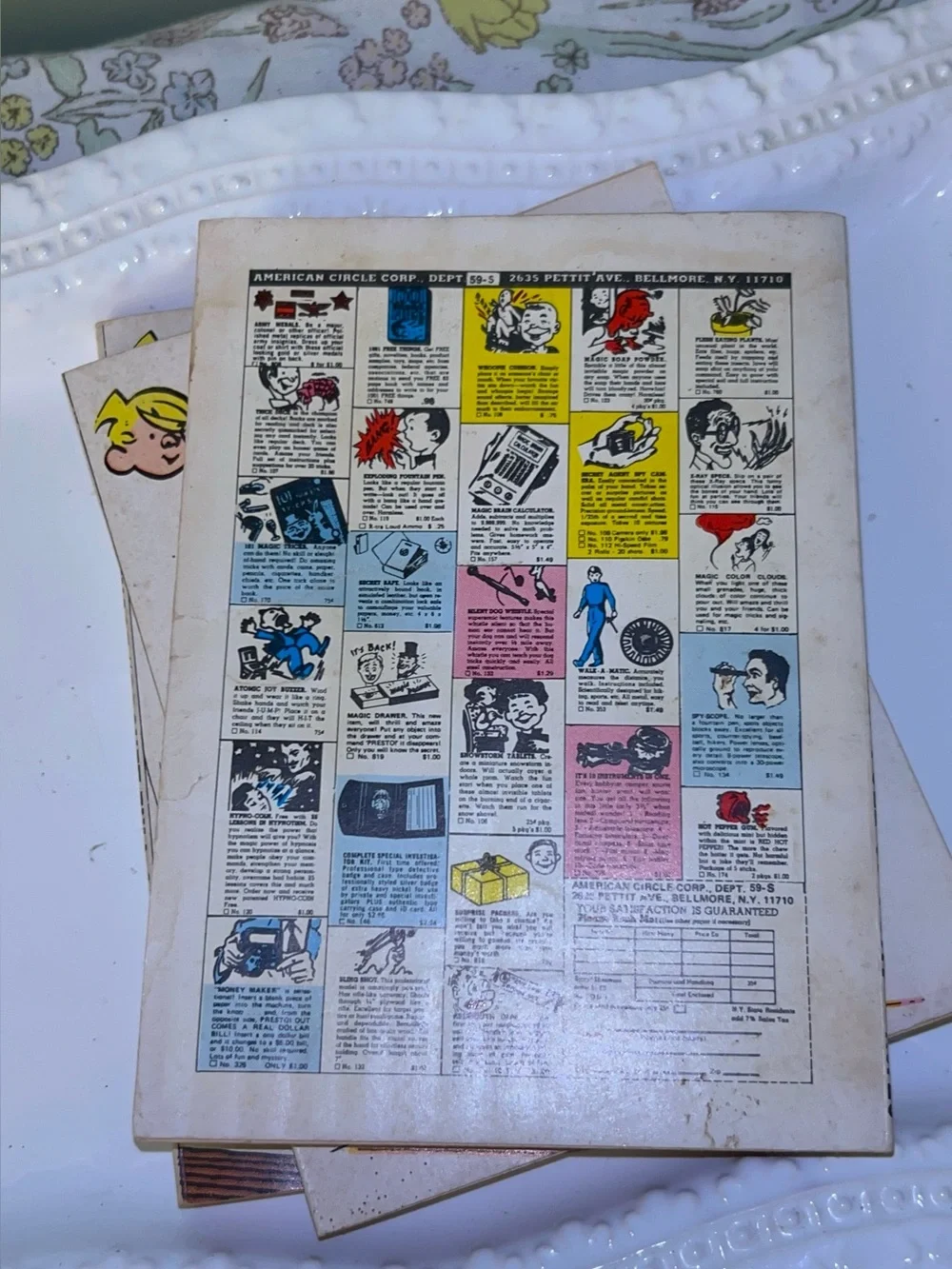 Dennis the Menace Vintage Book Stack